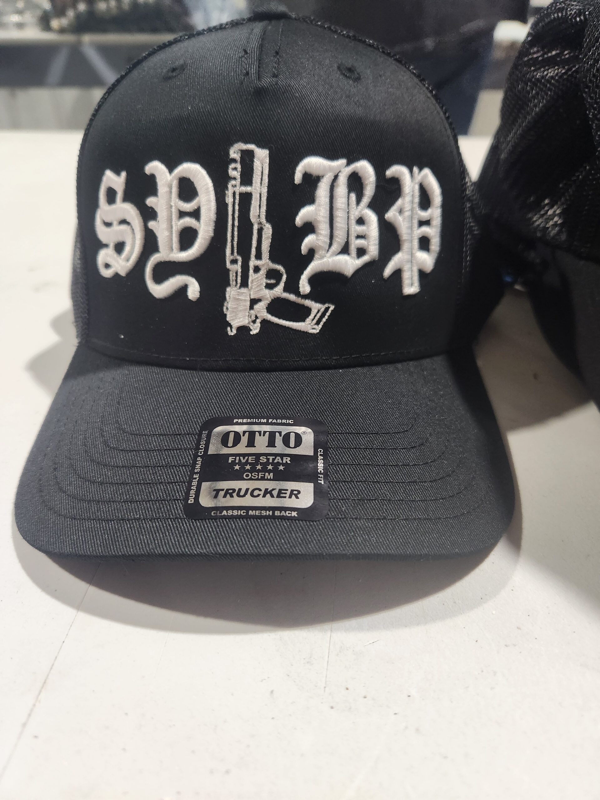 3D puff embroidered trucker cap