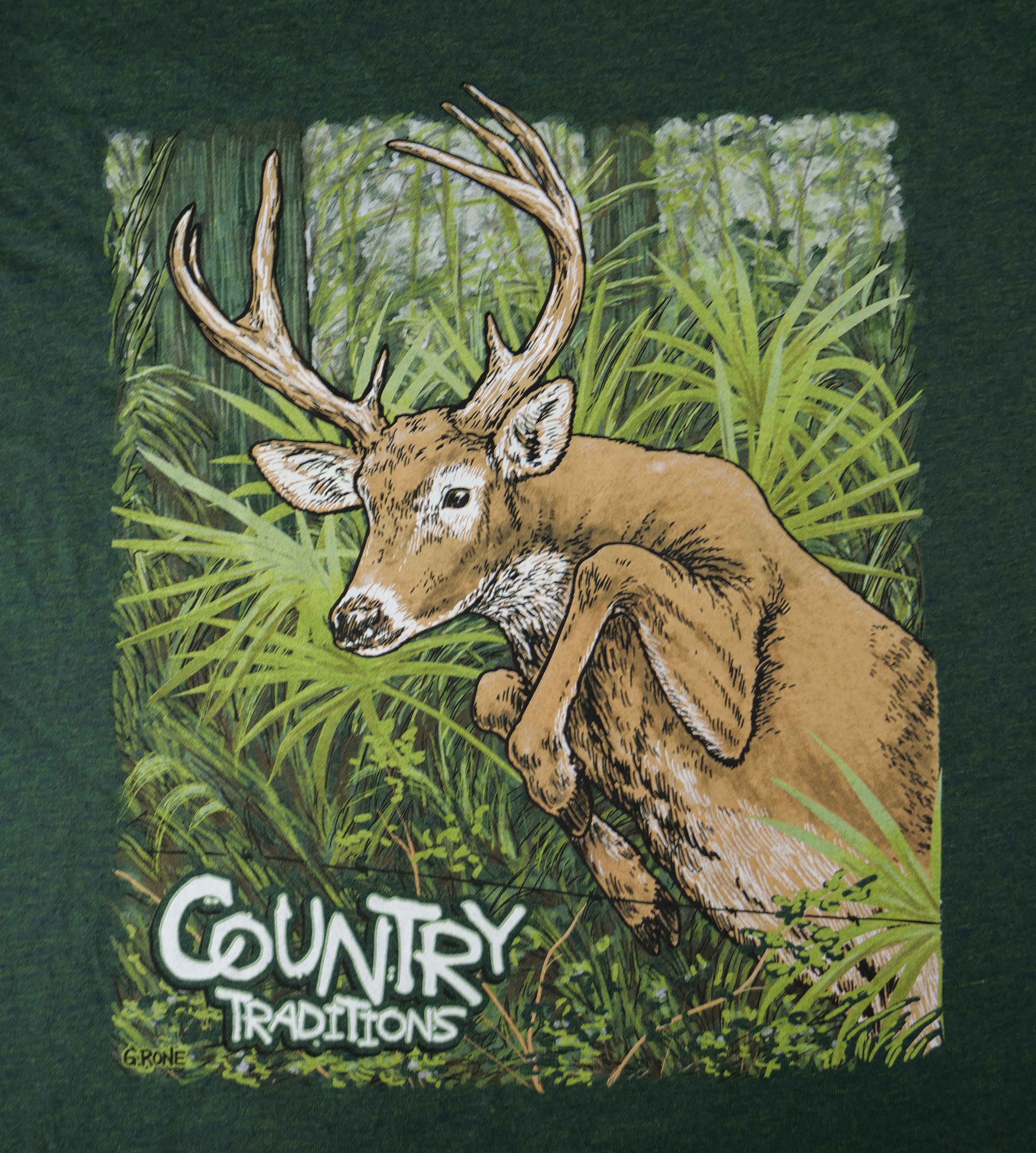 “Country Traditions” deer print